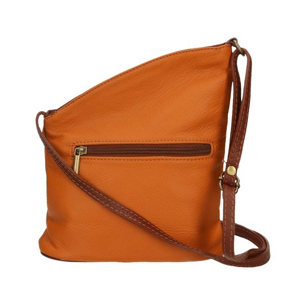 Koniakowa brązowa torebka skórzana Chicca Borse Garturo-image-1