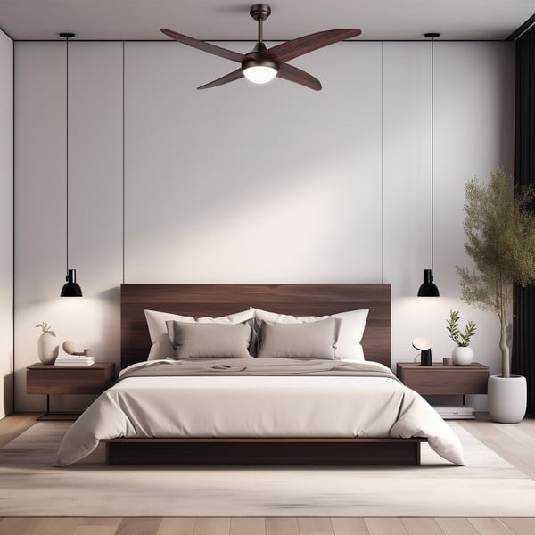 Lampa sufitowa LED w ciemnym naturalnym kolorze ø 13 cm Regal – SULION-image-2