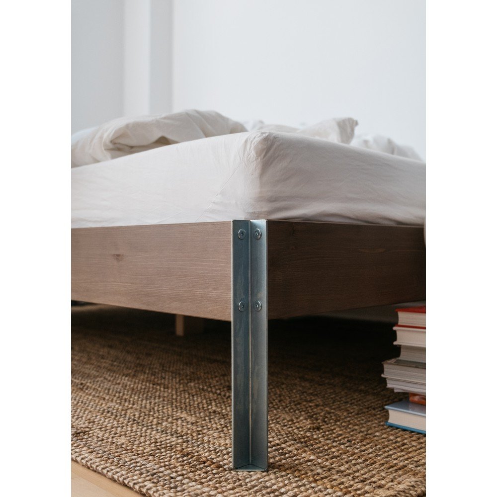 Brązowe łóżko dwuosobowe z litego drewna sosnowego ze stelażem 160x200 cm Core – Karup Design (zdjęcie 10)