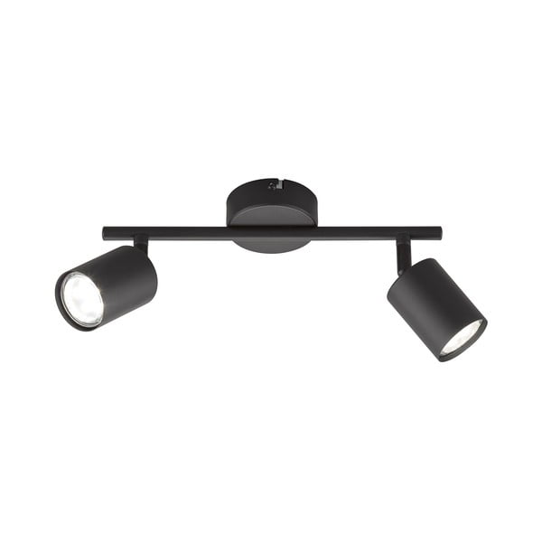 Czarna metalowa lampa punktowa LED 8x30 cm Vano – Fischer & Honsel