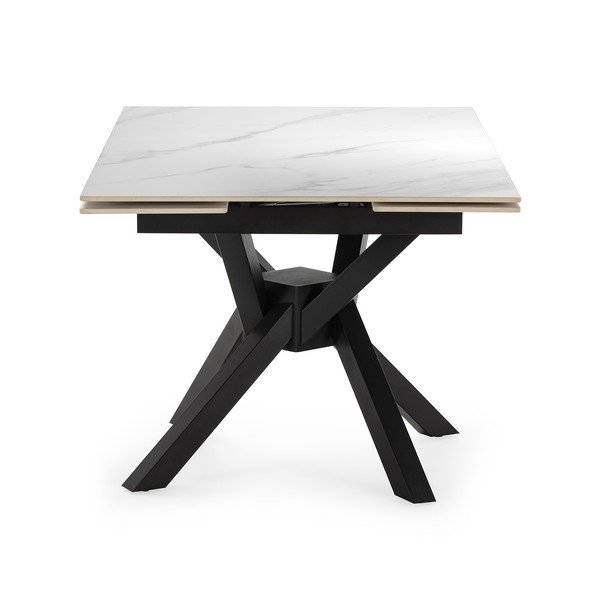 Rozkładany stół z dodatkowym blatem z kamiennym blatem 90x150 cm Arlene – Marckeric-image-3