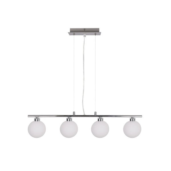 Lampa wisząca w kolorze srebra ze szklanym kloszem 10x70 cm Raisa – Candellux Lighting