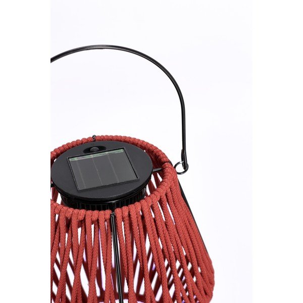 Czerwony lampion LED solarny (wysokość 17 cm) Juny – Yes Everyday-image-2