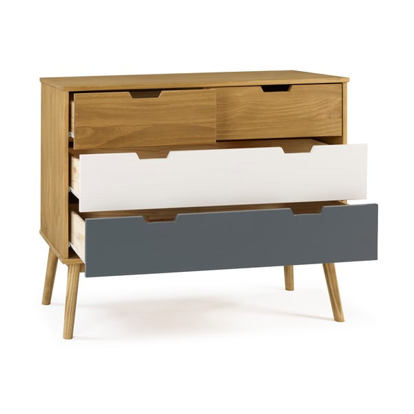 Komoda z drewna sosnowego Marckeric Cusco, 100x82 cm-image-4