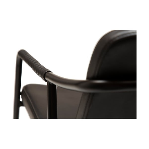 Czarny fotel z imitacji skóry DAN-FORM Denmark Boto-image-1