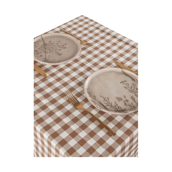 Bawełniany obrus 150x150 cm Gingham – Tiseco Home Studio-image-1