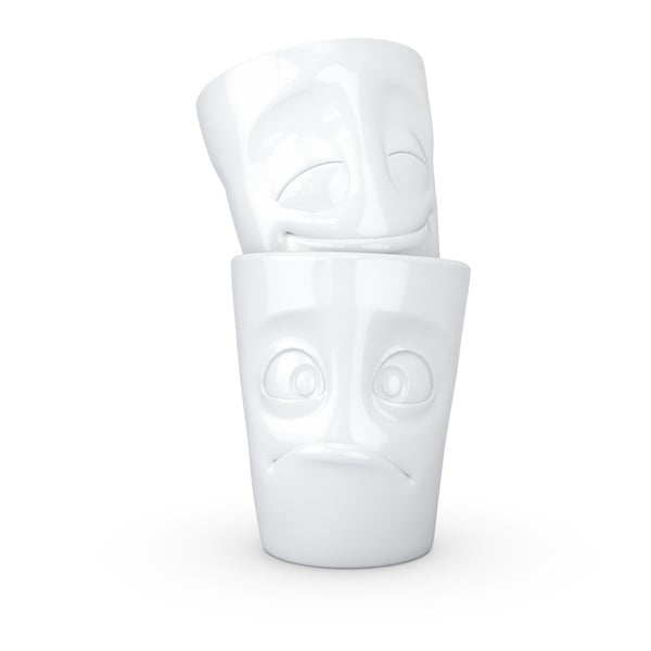 Zestaw 2 białych kubków z porcelany 58products-image-1