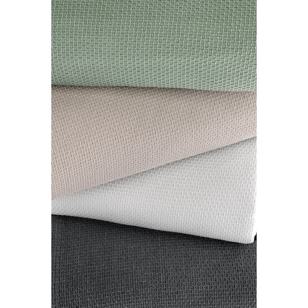 Biała bawełniana narzuta na łóżko dwuosobowe 220x240 cm – Mijolnir-image-1