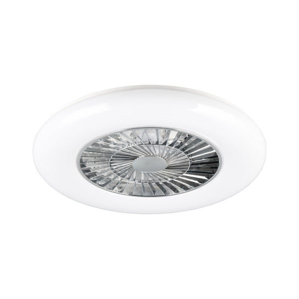 Biała/w kolorze srebra lampa sufitowa LED Visby – Trio