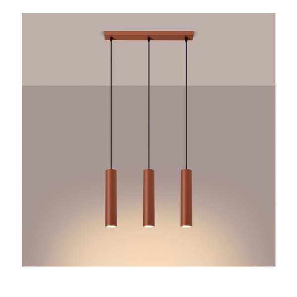 Ceglasta lampa wisząca Castro – Sollux-image-1