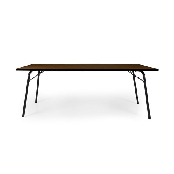 Ciemnobrązowy stół Tenzo Daxx, 90x200 cm
