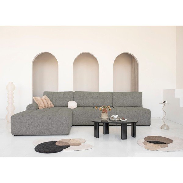 Jasnobrązowy rozkładany narożnik modułowy ze schowkiem (lewostronny) Lulu – Miuform-image-1