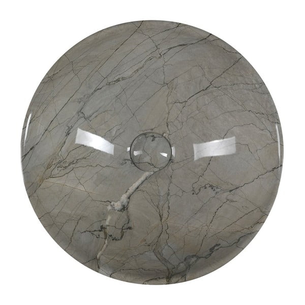 Szara ceramiczna okrągła umywalka ø 42 cm Dalma – Sapho-image-2