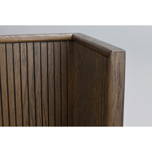 Zagłówek z litego drewna dębowego 234x85 cm Remond – Rowico-image-3