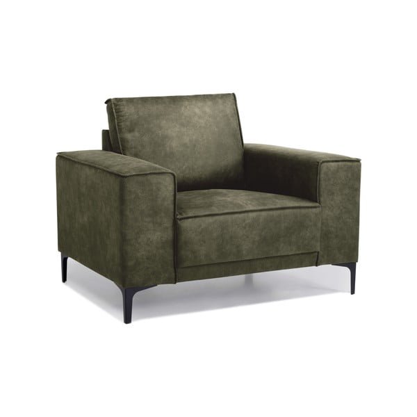 Zielony fotel z imitacji skóry Copenhagen – Scandic