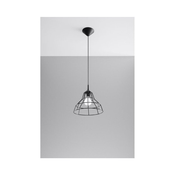 Czarna lampa wisząca Sollux Asama-image-1