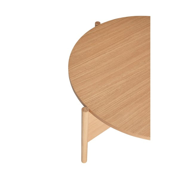 Okrągły stolik w dekorze dębu ø 86 cm Heritage – Hübsch-image-2