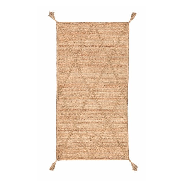 Brązowy dywan tkany ręcznie Nattiot Carpet Elise, 80x150 cm