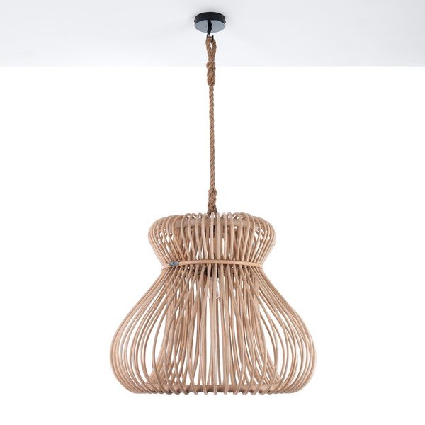 Lampa wisząca w naturalnym kolorze z rattanowym kloszem ø 60 cm Tinggi – Tomasucci-image-3