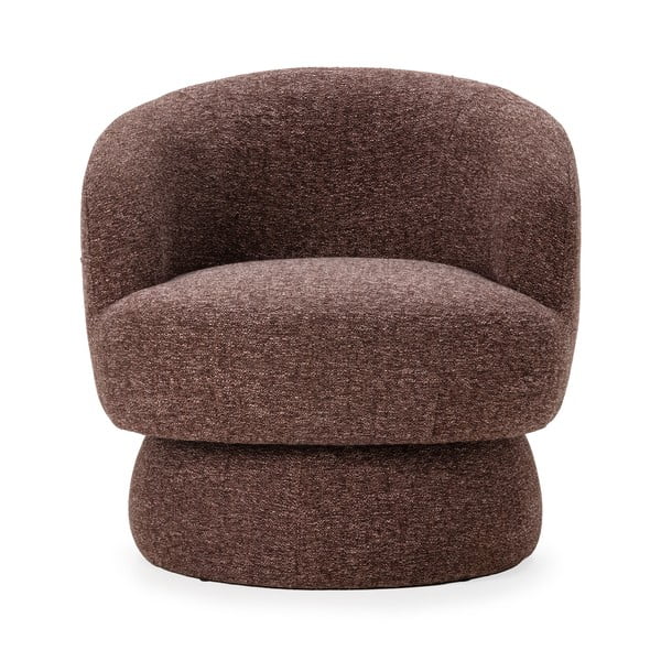 Fioletowy/brązowy obrotowy fotel Dali – MOME-image-2