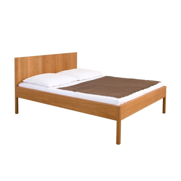 Łóżko z drewna dębowego Ellenberger design Alex, 200x200 cm