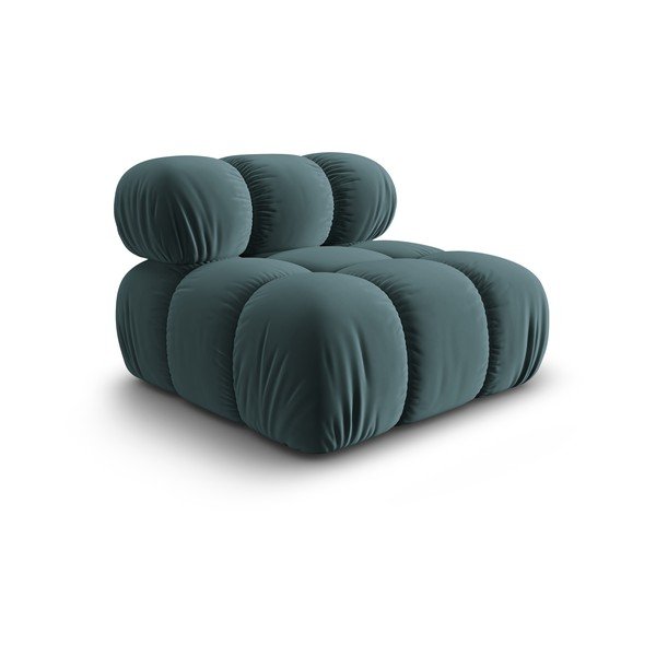 Morski aksamitny moduł sofy (moduł środkowy) Bellis – Micadoni Home-image-3