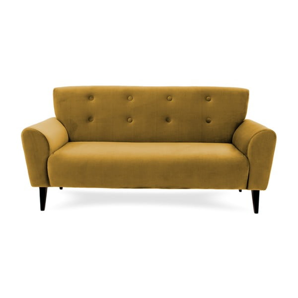 Musztardowożółta sofa Vivonita Kiara, 195 cm