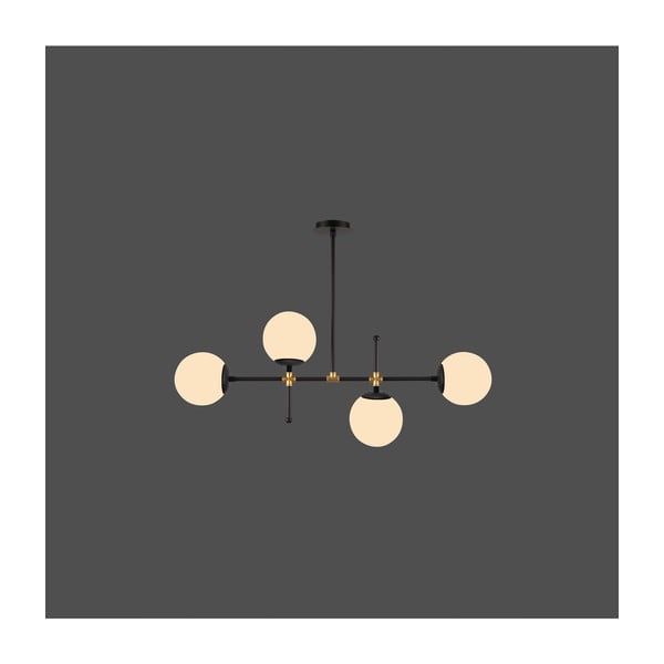 Czarna lampa wisząca Squid Lighting Kruva, wys. 57 cm-image-1