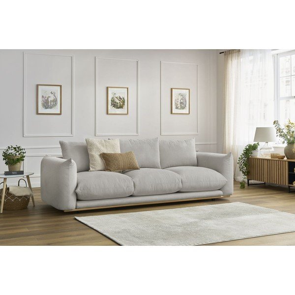 Jasnoszara sofa 265 cm Ernest – Bobochic Paris-image-1