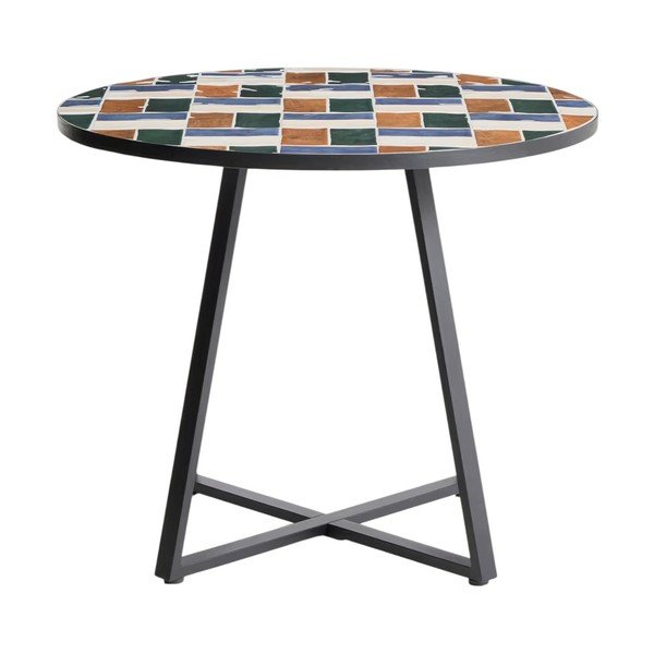 Okrągły stół ogrodowy z ceramicznym blatem ø 90 cm Tella – Kave Home-image-3