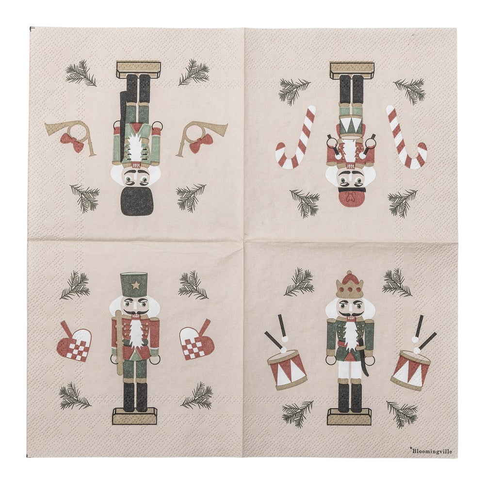 Papierowe serwetki zestaw 20 szt. 25x25 cm Jolly – Bloomingville
