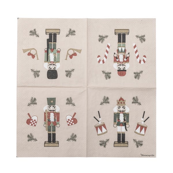 Papierowe serwetki zestaw 20 szt. 25x25 cm Jolly – Bloomingville-image-4