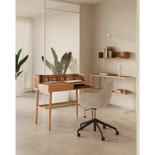 Beżowe krzesło biurowe Tissiana – Kave Home-image-1