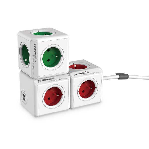 Rozgałęźnik do gniazdka 12 cm PowerCube Original USB – Cubenest-image-3