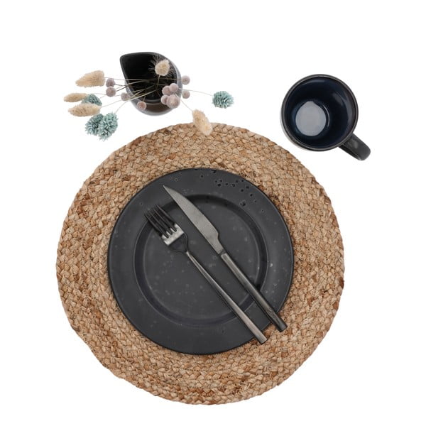 Mata stołowa z juty Södahl, ø 35 cm-image-2