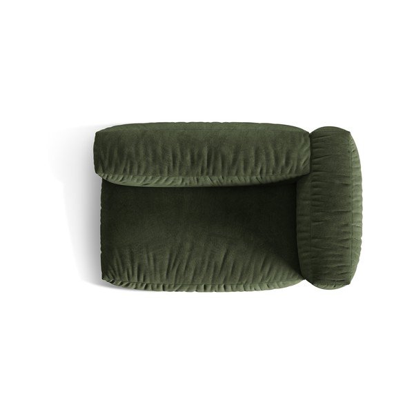 Zielony aksamitny moduł sofy (prawostronny) Martina – Micadoni -image-3