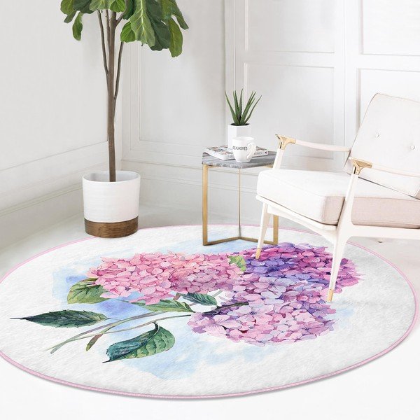 Okrągły dywan odpowiedni do prania i robotów sprzątających ø 100 cm Comfort – Mila Home-image-2