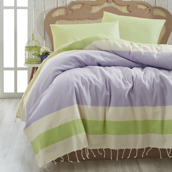 Narzuta na łóżko Buldan Lilac, 200x235 cm
