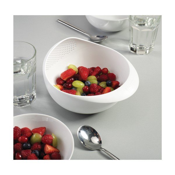 Biała misa z sitkiem Joseph Joseph Prep&Serve, dł. 29 cm-image-2