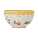 Żółto-kremowa kamionkowa miska dla dzieci ø 13,5 cm Celebrate – Bloomingville Mini