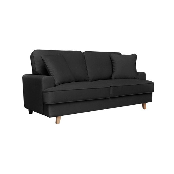 Czarna sofa 2-osobowa Cosmopolitan design Madrid-image-1
