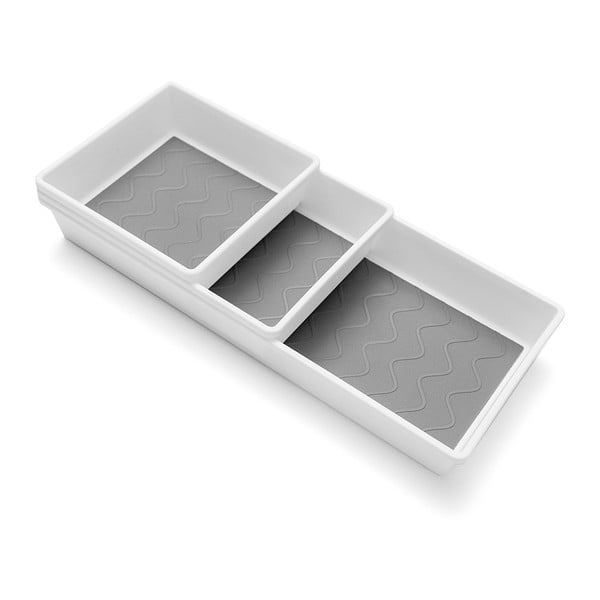 Zestaw 3 szaro-białych antypoślizgowych przegródek Addis-image-3