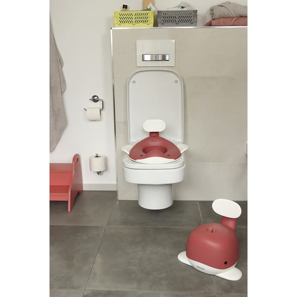 Ciemnoróżowa dziecięca deska sedesowa Dusty pink – Kindsgut-image-3