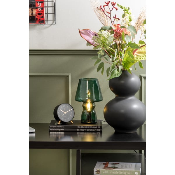 Ciemnozielona szklana lampa stołowa Leitmotiv Glass, wys. 25 cm-image-1