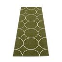 Ciemnozielony chodnik odpowiedni na zewnątrz 70x200 cm Boo Dark Olive – Pappelina