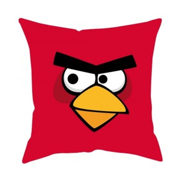 Czerwona poduszka Angry Birds 016 Red, 40x40 cm