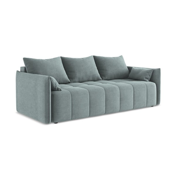 Niebieska rozkładana/ze schowkiem sofa 225 cm Moku – Makamii-image-1