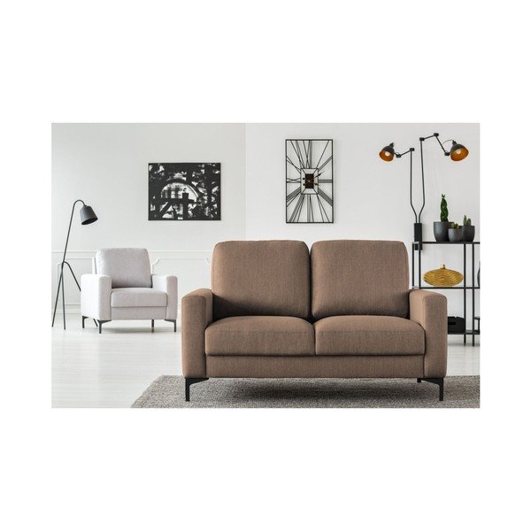 Jasnobrązowa sofa 2-osobowa Cosmopolitan design Atlanta-image-4