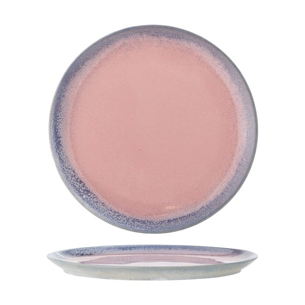 Jasnoróżowy kamionkowy talerz ø 26,5 cm Paula – Bloomingville