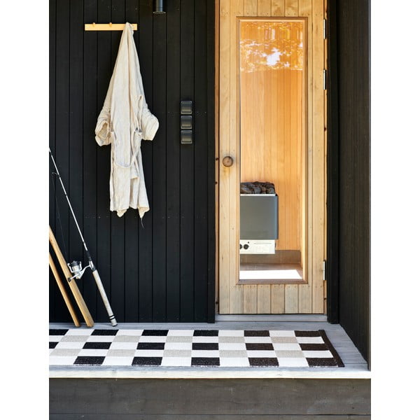 Czarno-kremowy chodnik odpowiedni na zewnątrz 70x240 cm Pix Black Vanilla – Pappelina-image-2